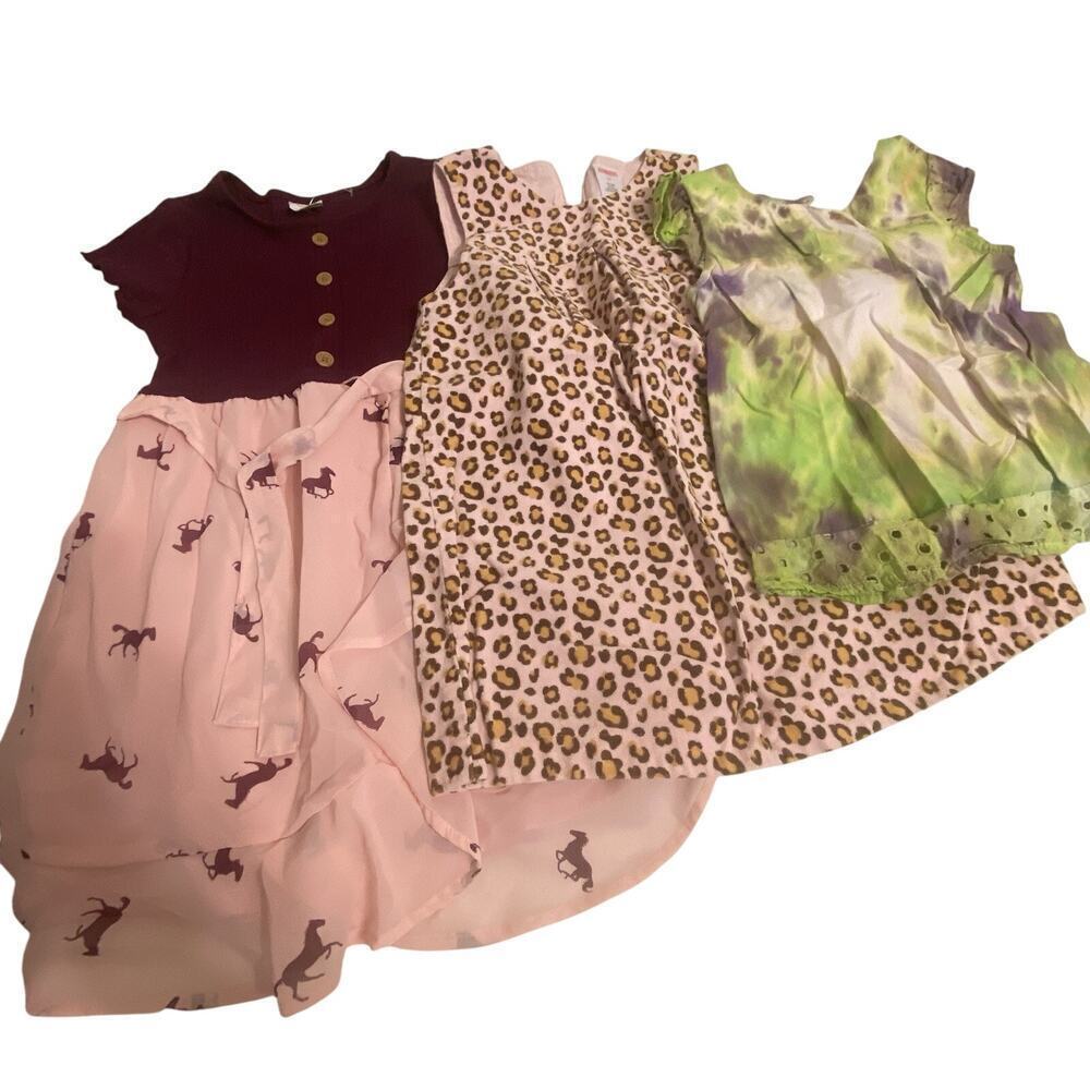 Girls Dress 5-6 Toddler Gymboree Wonder Nation Animal Print Spring Summer Lot3